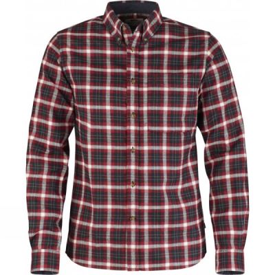 Camisa Fjallraven Stig Flannel Hombre Rojas - Chile PFM831254